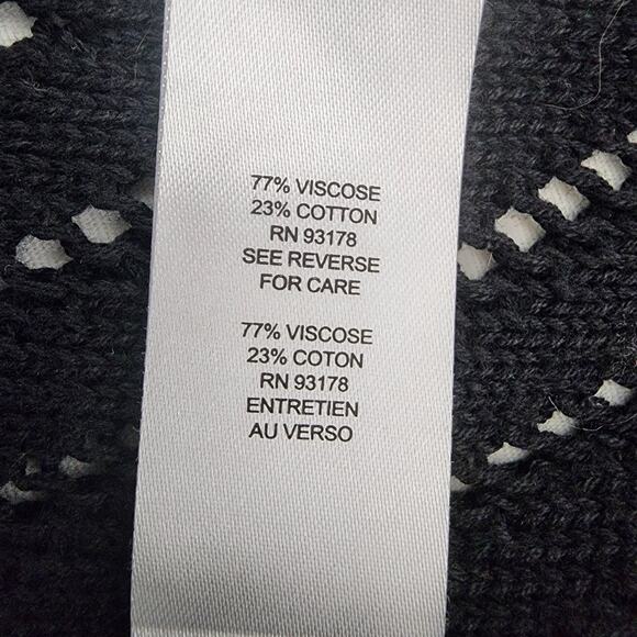 T Tahari Womens Cardigan Open Front Medium Long Vest Sleeveless Knit Minimalist - Picture 9 of 10